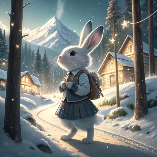 Abstract Rabbit Collection #219