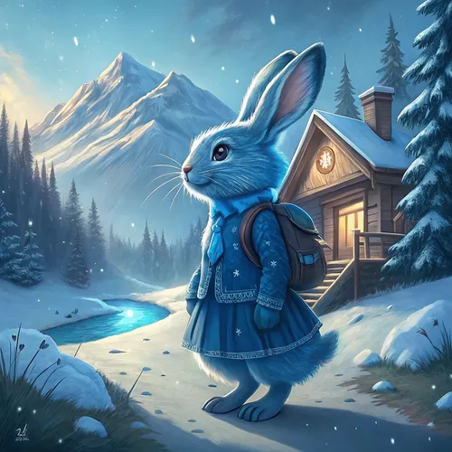 Abstract Rabbit Collection #235