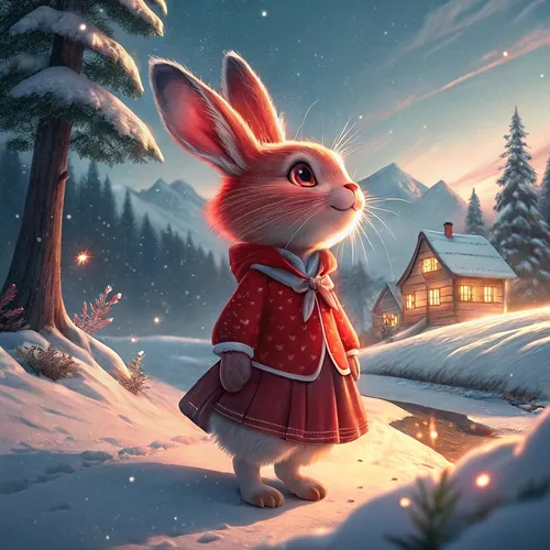 Abstract Rabbit Collection #317