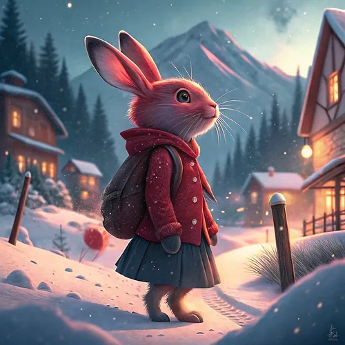 Abstract Rabbit Collection #458