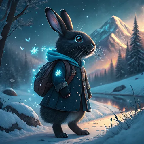 Abstract Rabbit Collection #376