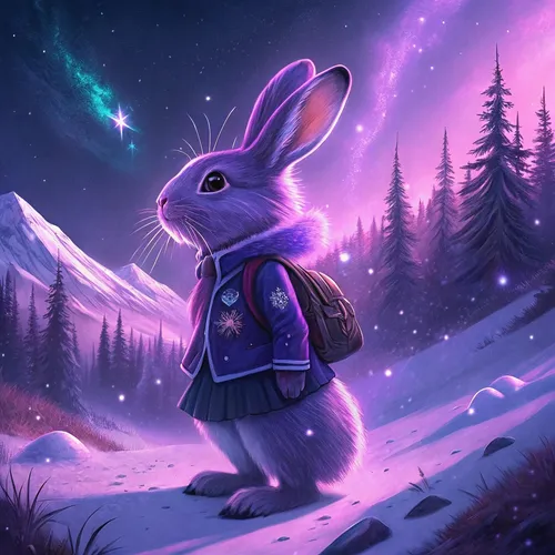 Abstract Rabbit Collection #257