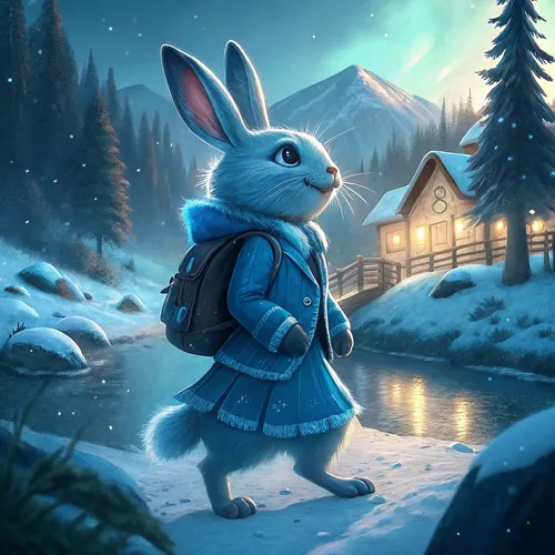 Abstract Rabbit Collection #468