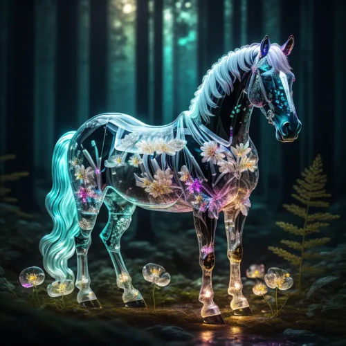 Abstract Crystal Horse Collection #269