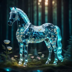 Abstract Crystal Horse Collection #294