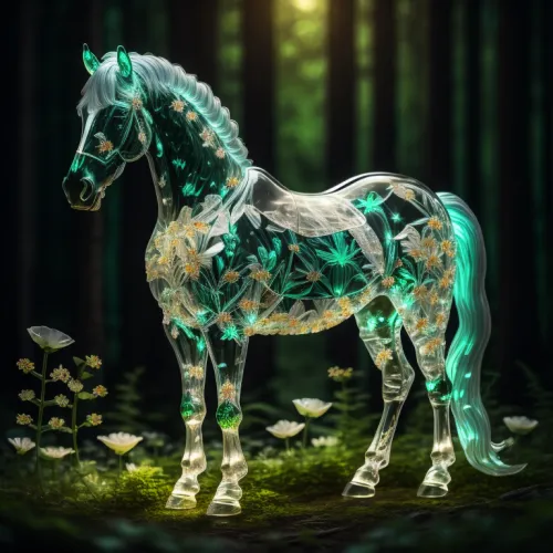 Abstract Crystal Horse Collection #240