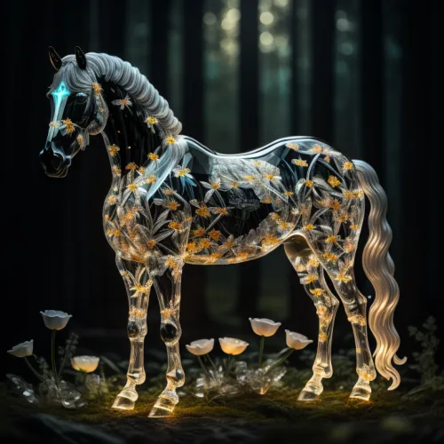 Abstract Crystal Horse Collection #302
