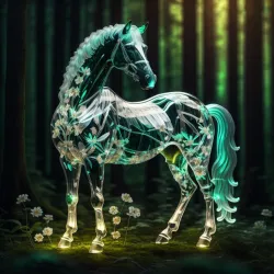 Abstract Crystal Horse Collection #305