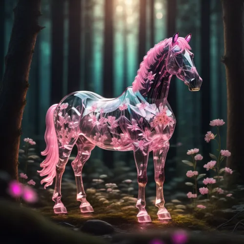 Abstract Crystal Horse Collection #272