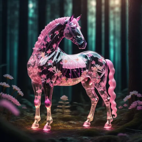Abstract Crystal Horse Collection #280