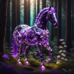 Abstract Crystal Horse Collection #317