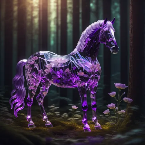 Abstract Crystal Horse Collection #273