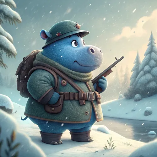 Hippo Army Collection #1355