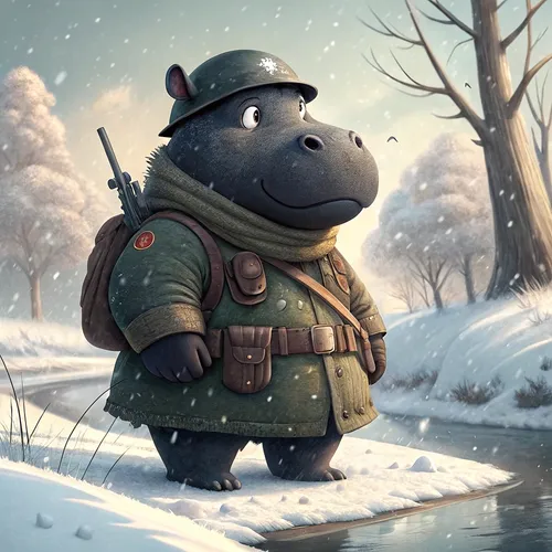 Hippo Army Collection #543