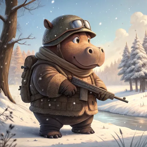 Hippo Army Collection #1109