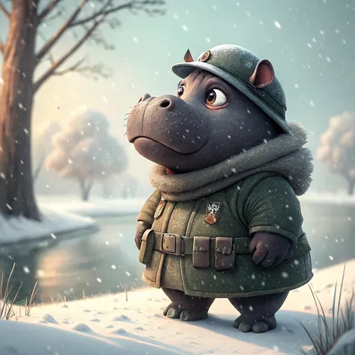 Hippo Army Collection #989
