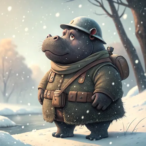 Hippo Army Collection #977