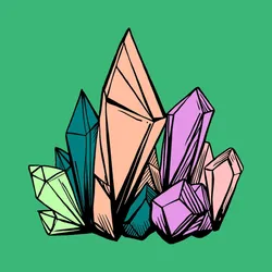 Abstract Crystals #1956