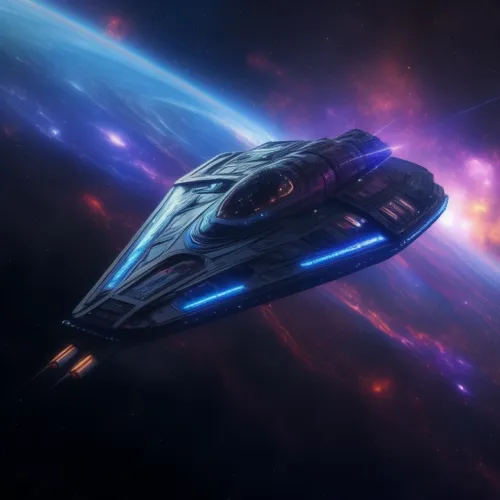 Abstract Galaxy Ships  #111