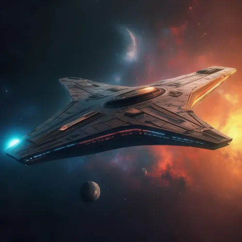 Abstract Galaxy Ships  #69
