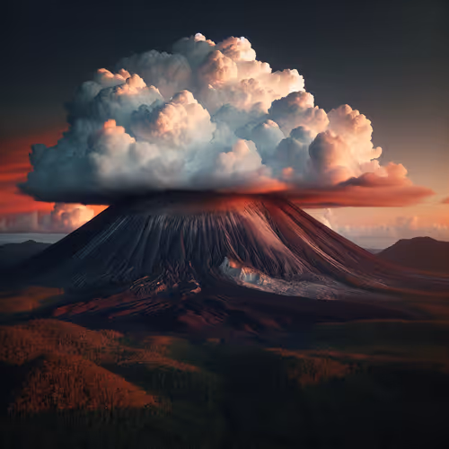 Volcano cloud