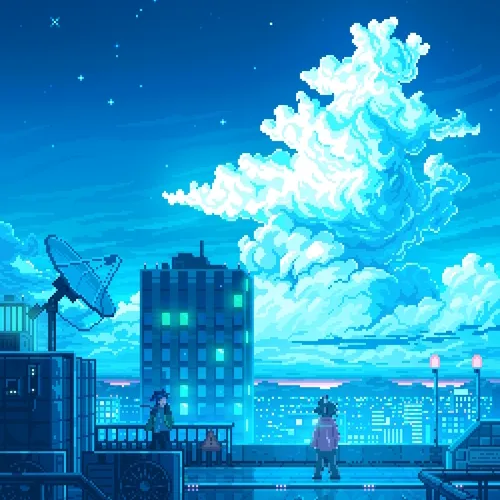 Timpers Physical Print - Cyan Silence