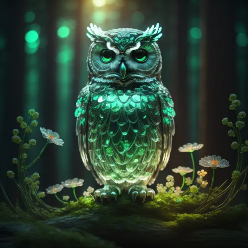 Serious looking Owls #13