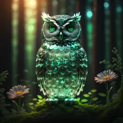 Serious looking Owls #73