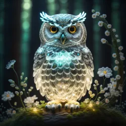 Serious looking Owls #60