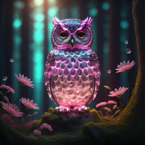 Serious looking Owls #62
