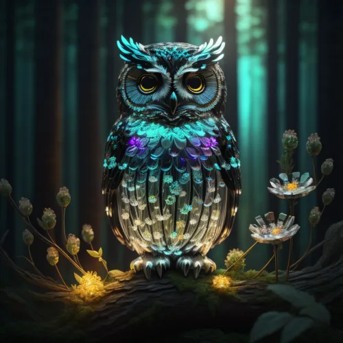 Serious looking Owls #126