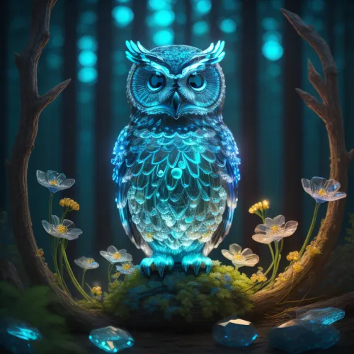 Serious looking Owls #27