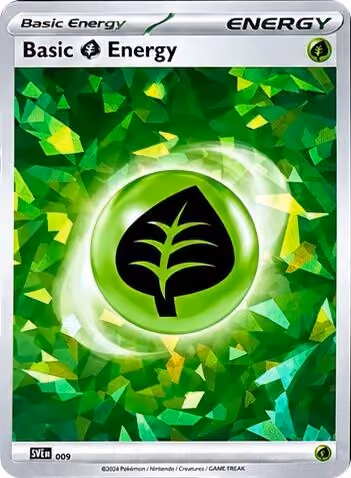 Basic Grass Energy Cracked Ice Holo - Scarlet & Violet Energies