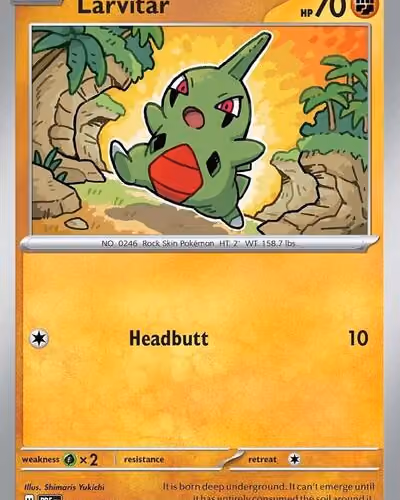 Larvitar Reverse Holo - Prismatic Evolutions