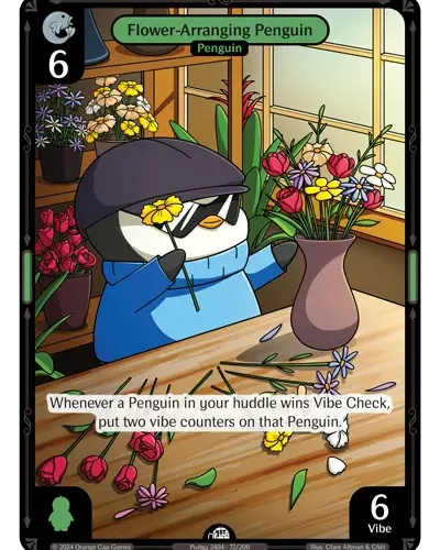 Flower-Arranging Penguin - Enter The Huddle