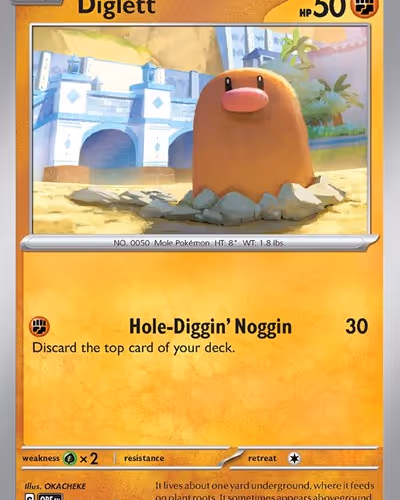 Diglett - Obsidian Flames