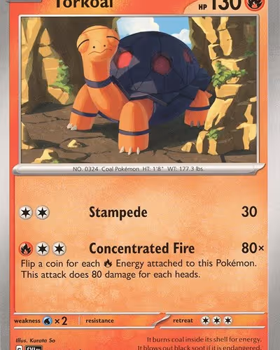 Torkoal Reverse Holo - Scarlet & Violet