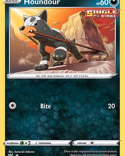 Houndour Reverse Holo - Battle Styles