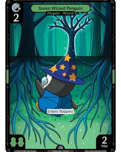 Green Wizard Penguin - Enter The Huddle