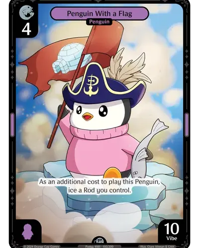 Penguin With a Flag - Enter The Huddle