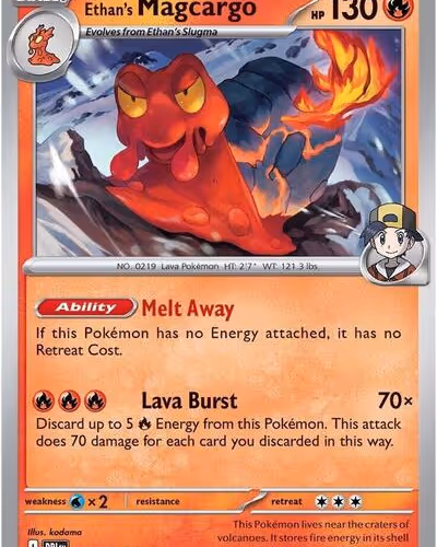 Ethan's Magcargo Holo - Destined Rivals
