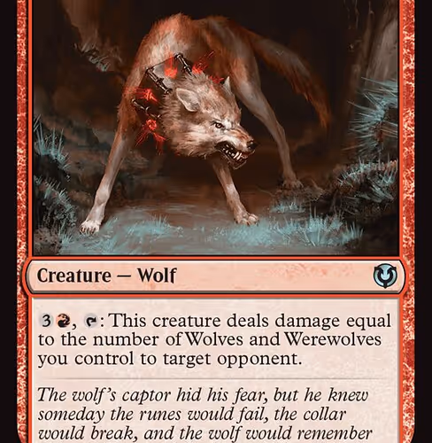 Runebound Wolf - Innistrad Remastered