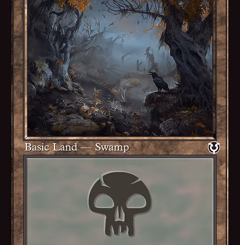 Swamp Retro Frame Holo - Innistrad Remastered