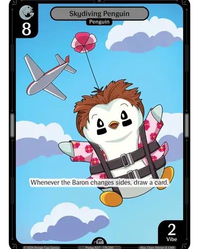Skydiving Penguin - Enter The Huddle