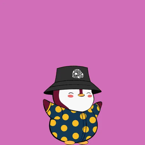 Lil Abstract Penguins #3
