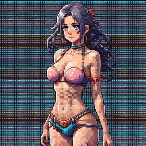 Pixel Girl 8Bit ERA on Abstract #384
