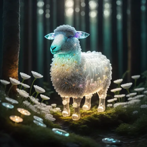 Crystal Sheep on Abstract #236