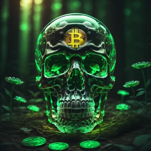 Abstract Artificial Intelligence Skull Collection #255