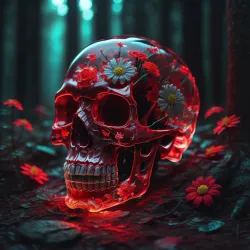 Abstract Artificial Intelligence Skull Collection #432