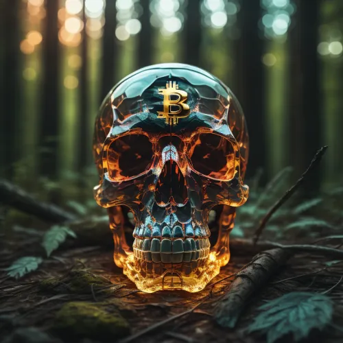 Abstract Artificial Intelligence Skull Collection #692